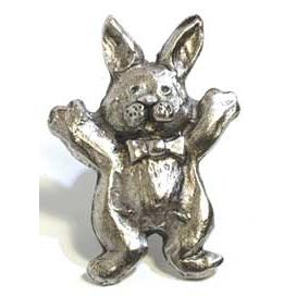 Emenee MK1072-ABB Home Classics Collection Bunny Rabbit 2-1/8 inch x 1-1/2 inch in Antique Bright Brass kid stuff Series